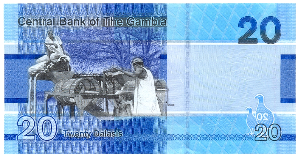 Billete Gambia 20 Dalasis 2023   - Numisfila