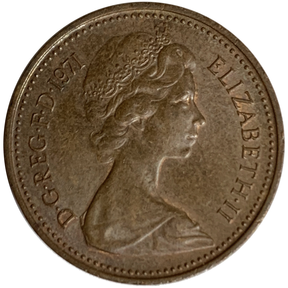 Moneda Gran Bretaña 1 New Penny 1971 - 96  - Numisfila
