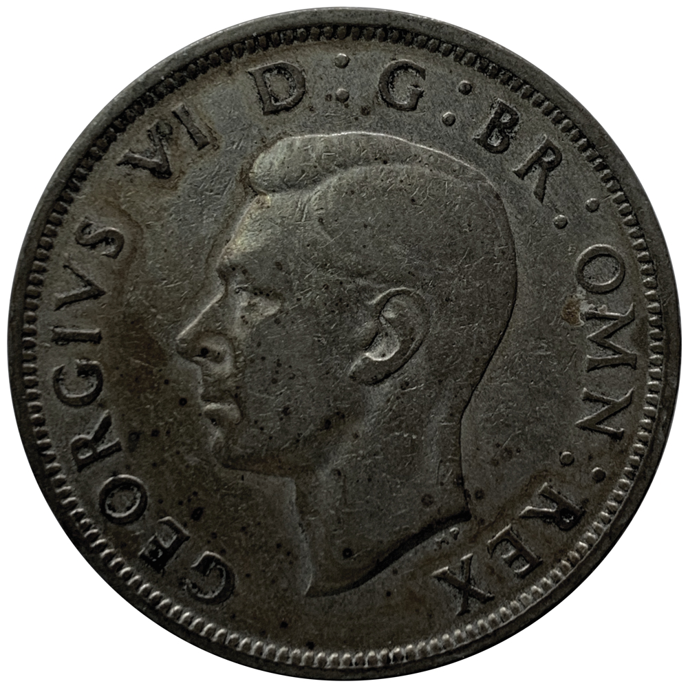 Moneda Gran Bretaña ½ Crown 1947 - 48 George VI - Numisfila