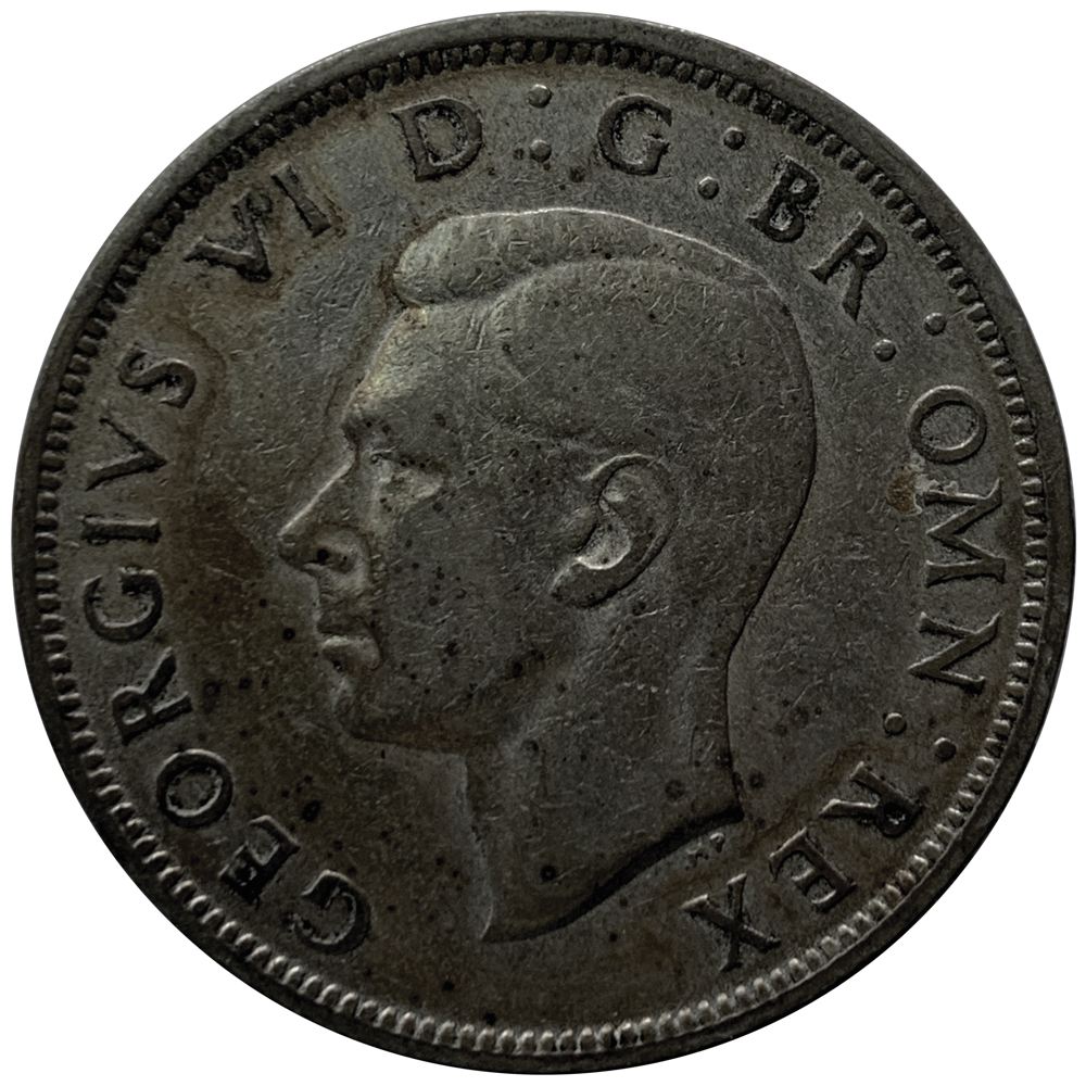 Moneda Gran Bretaña ½ Crown 1947 - 48 George VI  - Numisfila