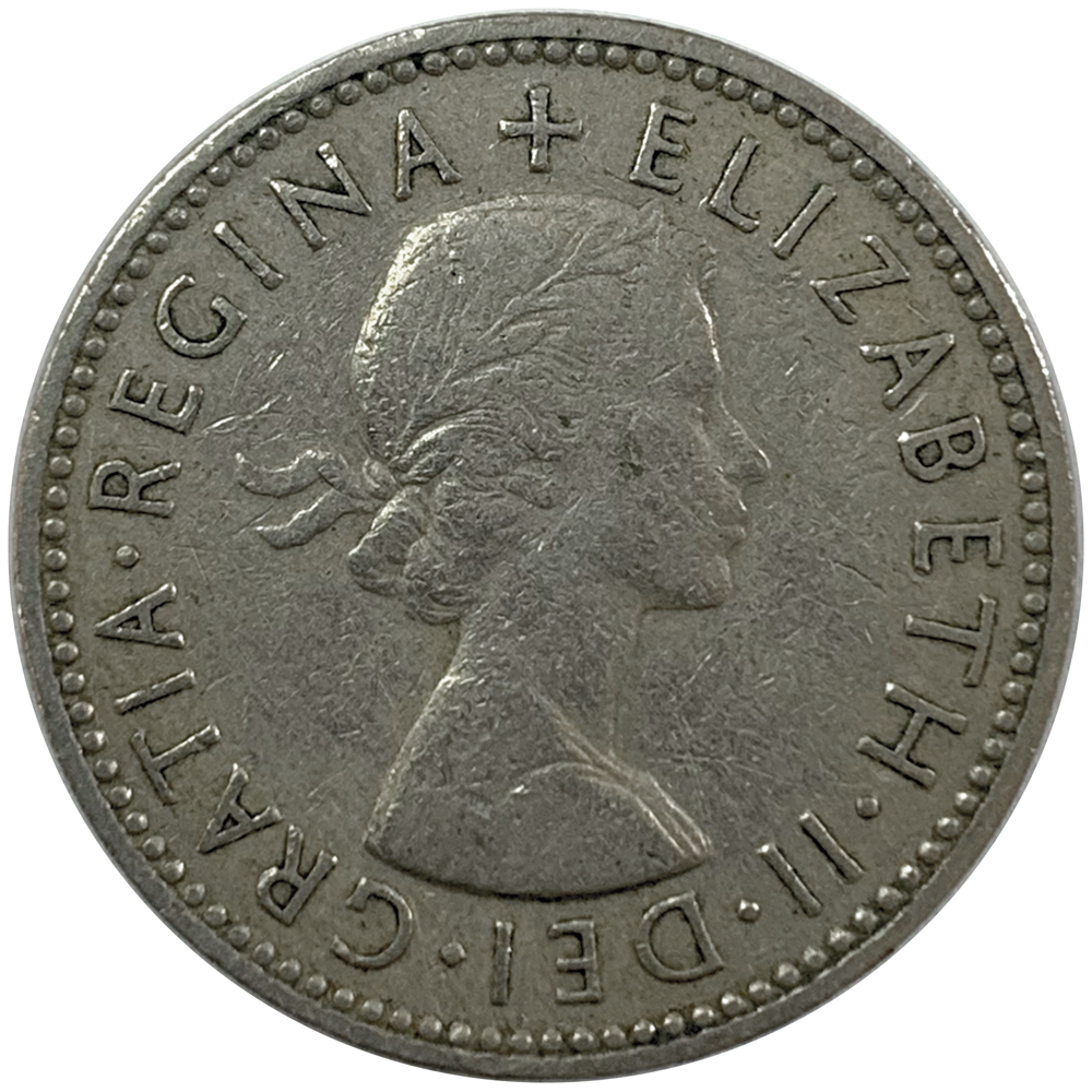 Moneda Gran Bretaña Shilling 1956 - 1966  - Numisfila