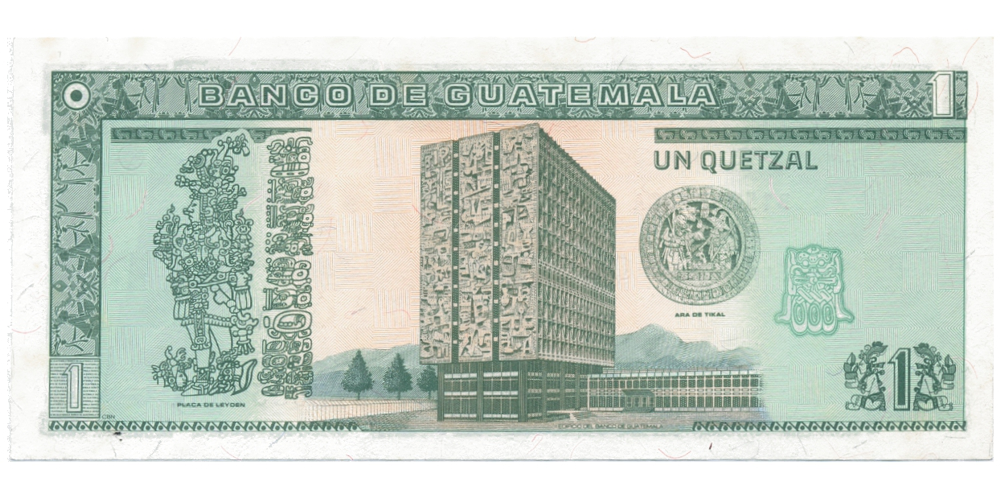 Billete Guatemala 1 Quetzal 1995  - Numisfila