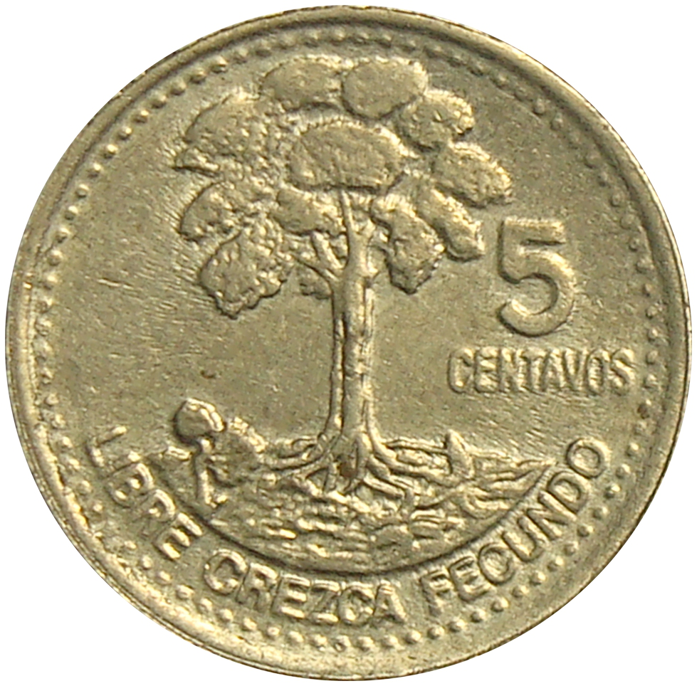 Moneda Guatemala 5 Centavos 2000  - Numisfila