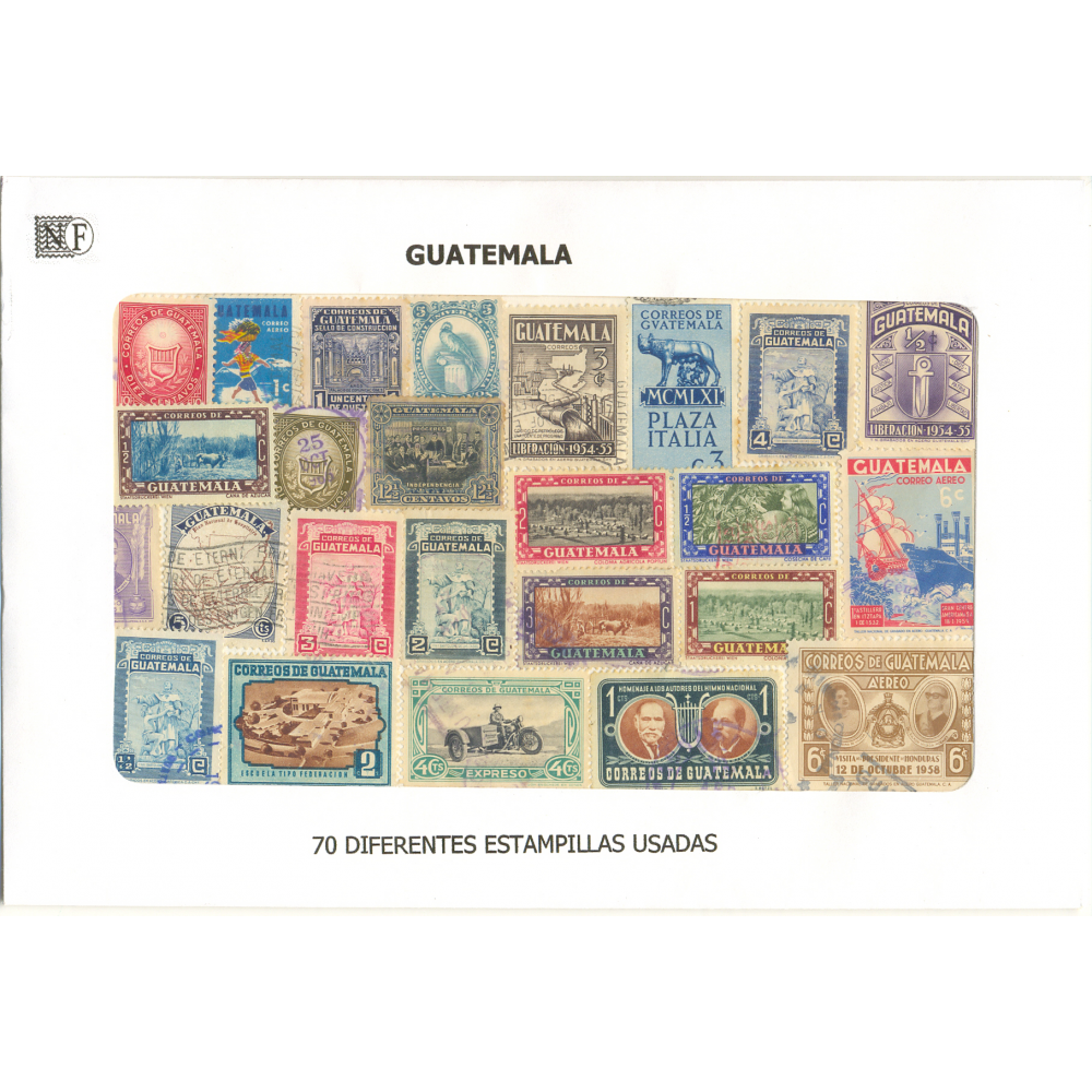 Guatemala 70 Estampillas usadas  - Numisfila