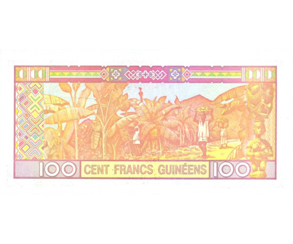 Billete Guinea 100 Francos 2012  - Numisfila