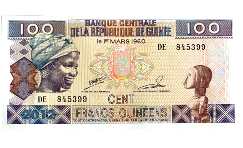 Billete Guinea 100 Francos 2012 - Numisfila