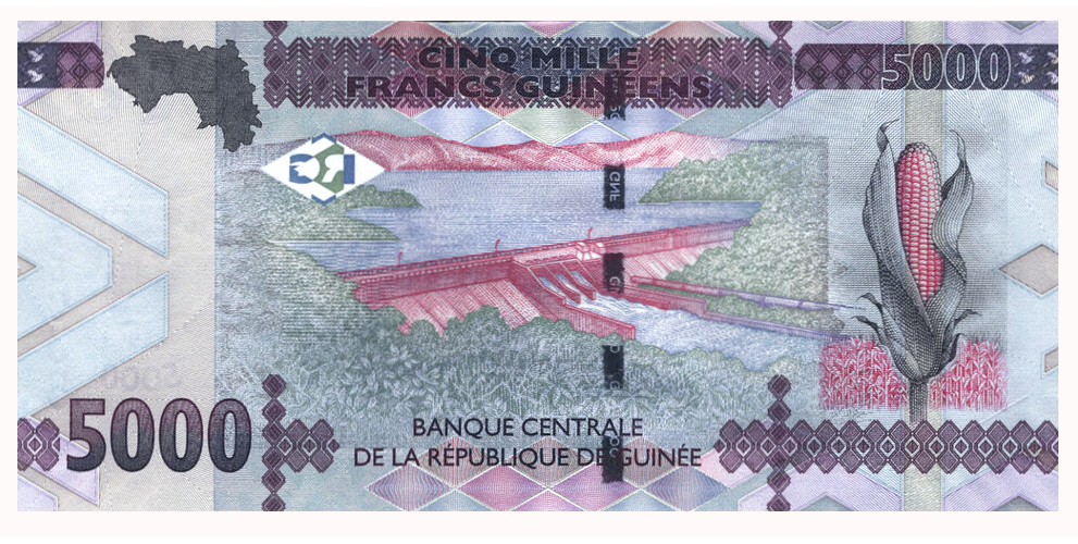 Billete Guinea 5.000 Francs 2021  - Numisfila