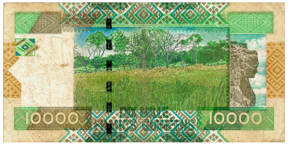 Billete Guinea 10000 Francs 2007 Niña  - Numisfila