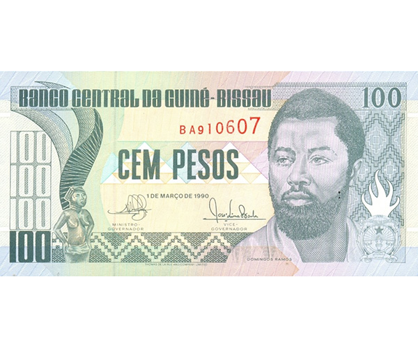 Billete Guinea-Bissau 100 Pesos 1990 - Numisfila