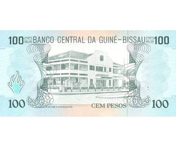 Billete Guinea-Bissau 100 Pesos 1990  - Numisfila