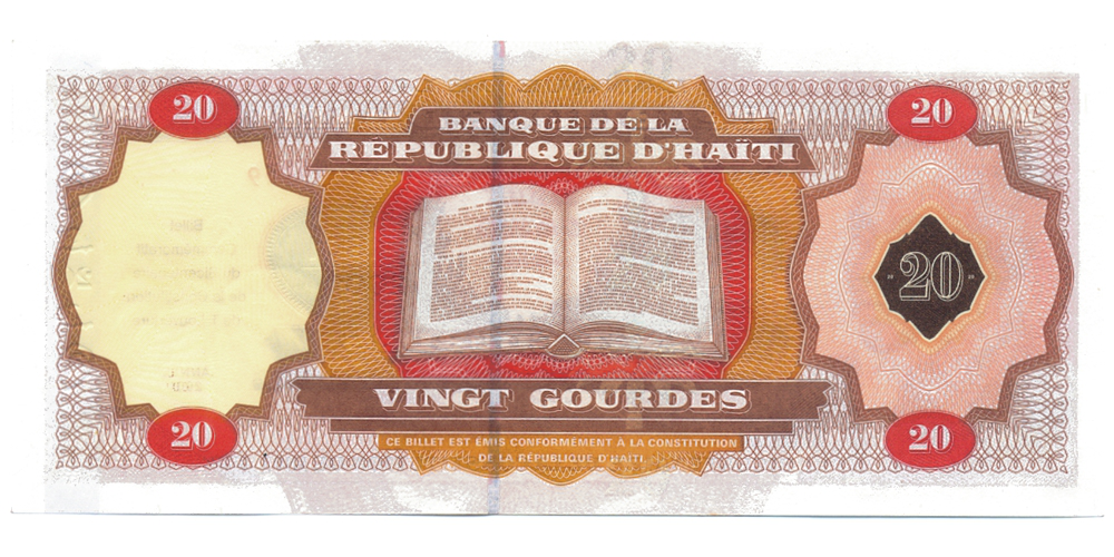 Billete Haiti 20 Gourdes 2001  - Numisfila