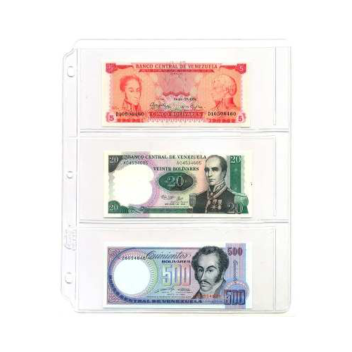 Hoja Cowens de 3 Espacios para Billetes de Colección - Numisfila