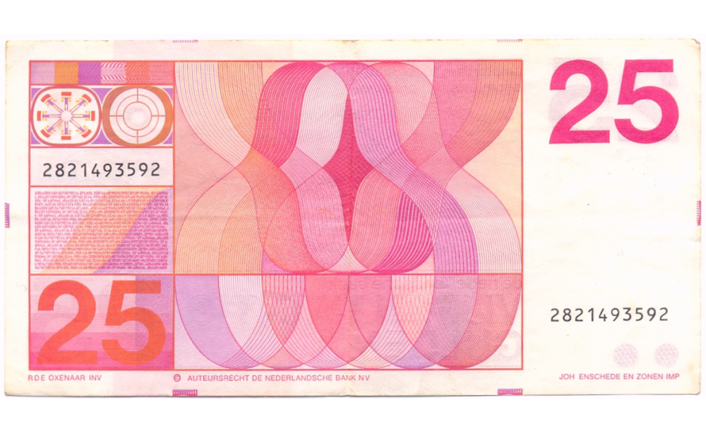 Billete Holanda 25 Gulden 1989 Jan Pieterszoon  - Numisfila