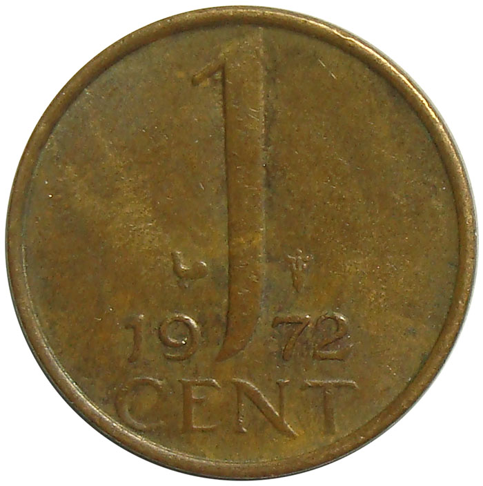 Moneda Holanda 1 Centavo 1953-1976 Reina Juliana  - Numisfila