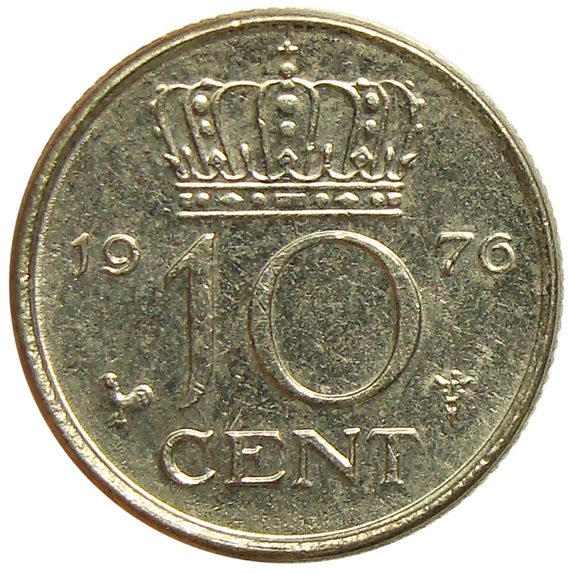 Moneda Holanda 10 Centavos 1951-1980 Reina Juliana  - Numisfila