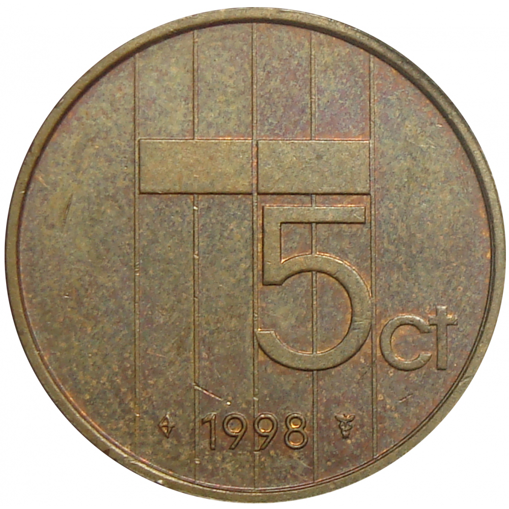 Moneda Holanda 5 Centavos 1982-2000  - Numisfila