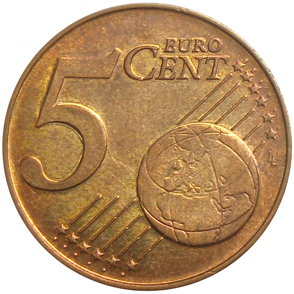 Moneda Holanda 5 Centavos de Euro 1999 - 2001