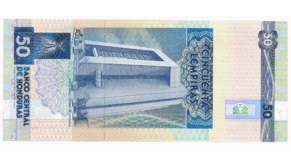 Billete Hondura 50 Lempiras 1993  Juan Manuel Galvez   - Numisfila