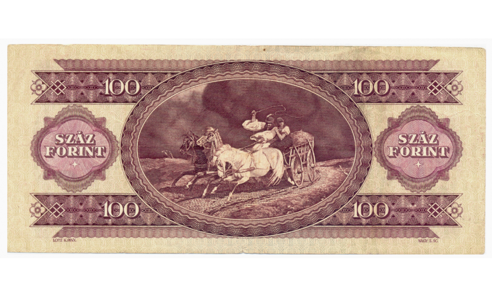 Billete Hungría 100 Forint 1984 Lajos Kossuth  - Numisfila