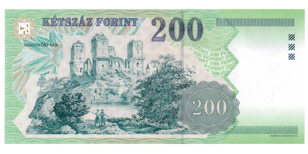 Billete Hungría 200 Forint 1998  - Numisfila