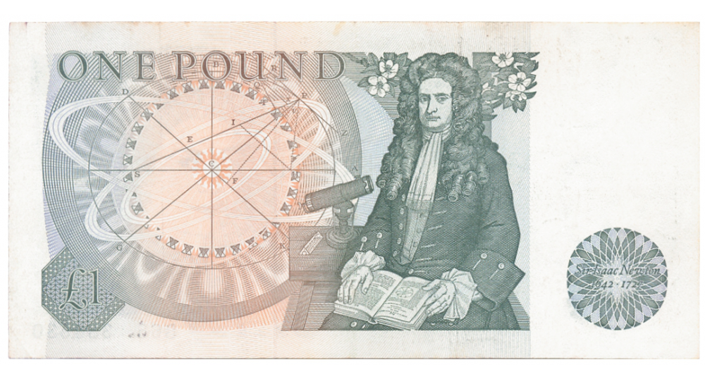 Billete Inglaterra 1 Pound 1970-78 Reina Elizabeth II   - Numisfila