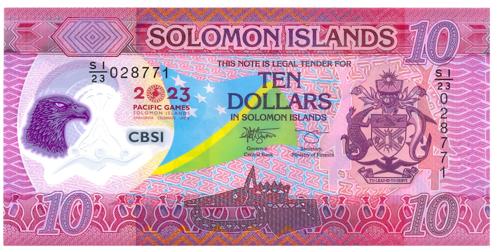 Billete Plástico Hong Kong 10 Dolares 2023 - Conmemorativo  - Numisfila