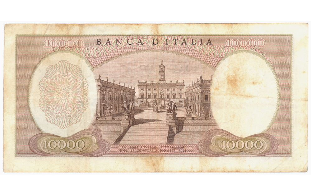 Billete Italia 10000 Lira 1962 Miguel Ángel  - Numisfila