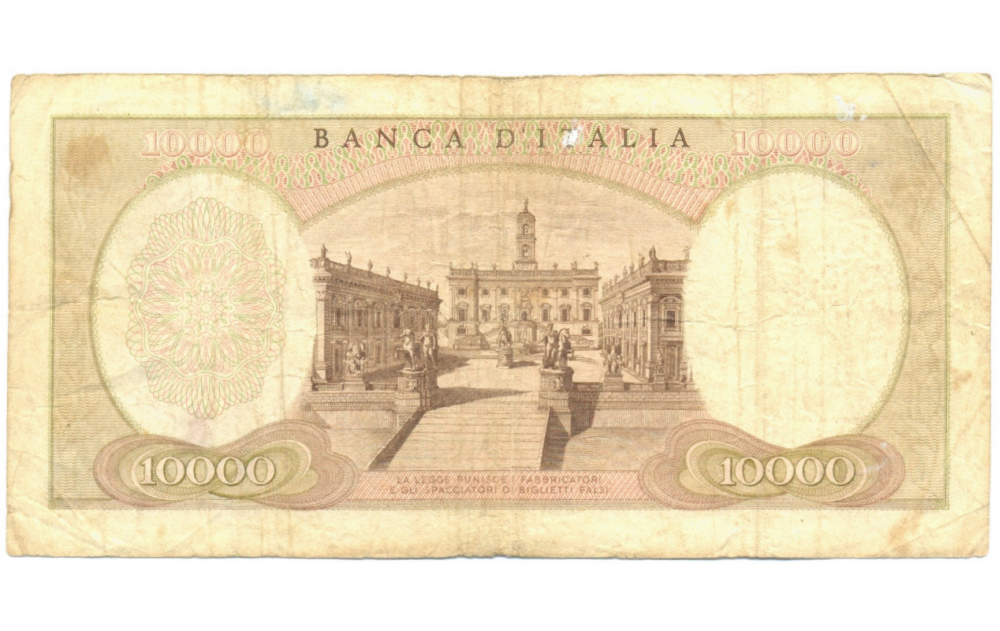 Billete Italia 10.000 Lire 1962 Michelangelo  - Numisfila