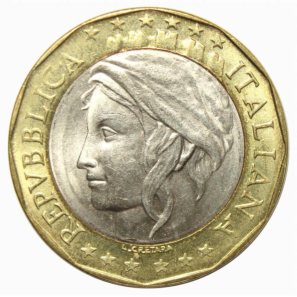 Moneda Italia 1000 Lire 1997  - Numisfila
