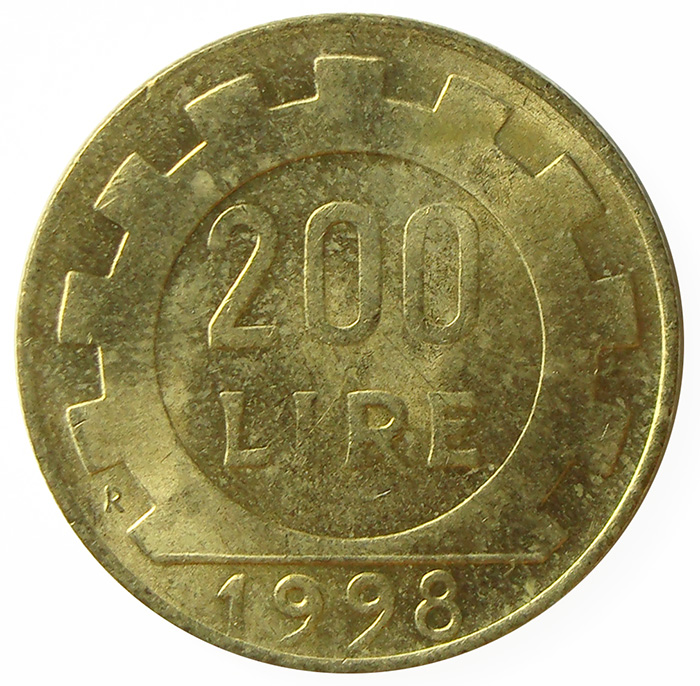 Moneda Italia 200 Lire 1978-1998  - Numisfila