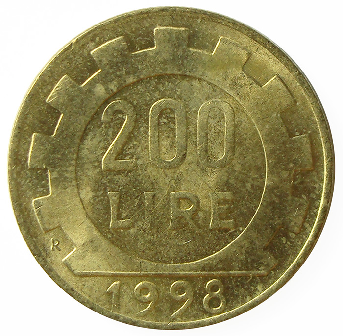 Moneda Italia 200 Lire 1978-1998   - Numisfila