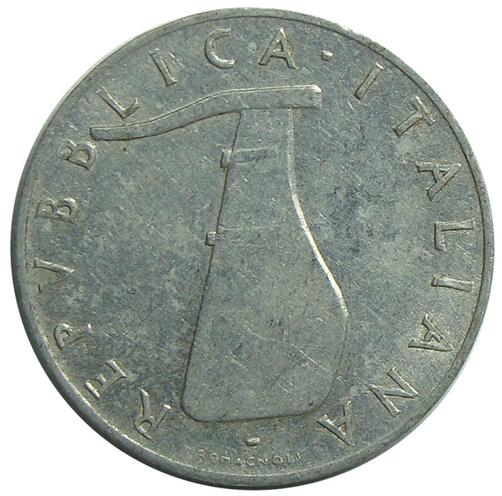 Moneda Italia 5 Lire 1952-1970 Delfín  - Numisfila