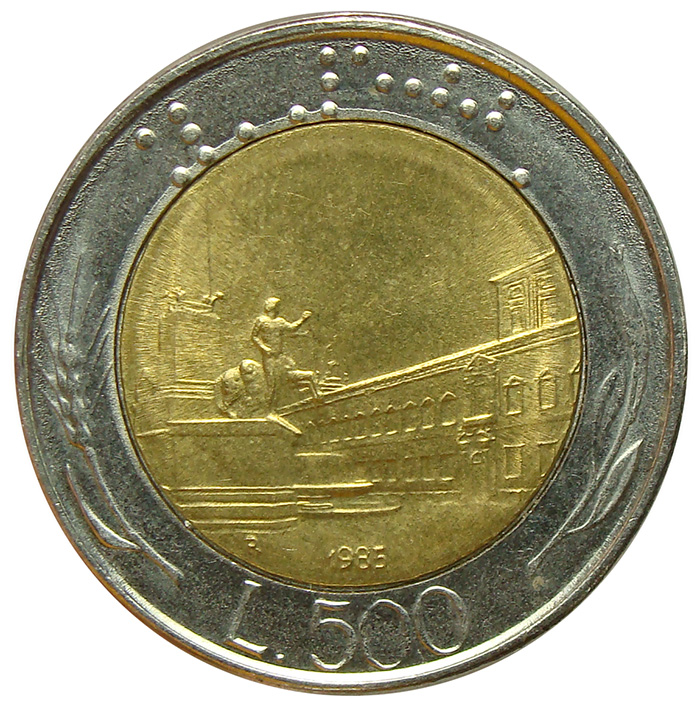 Moneda Italia 500 Lire 1982-1992  - Numisfila