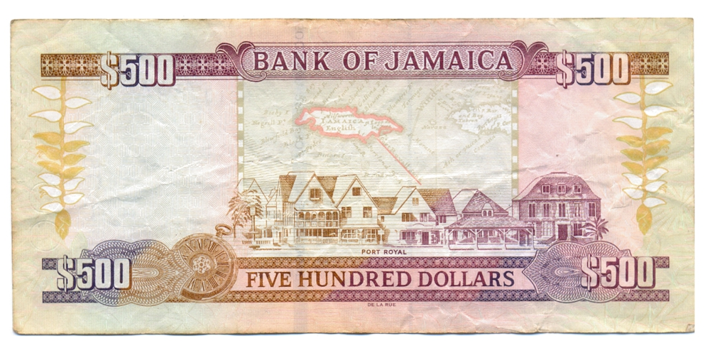 Billete Jamaica 500 Dolares 2016 - La niñera de los cimarrones   - Numisfila
