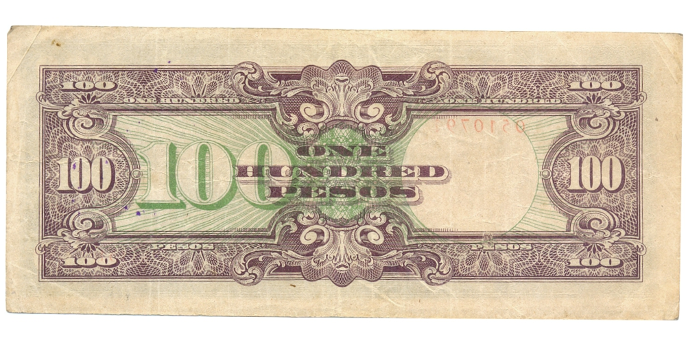 Filipinas Billete Ocupación Japonesa 100 Pesos 1944  - Numisfila