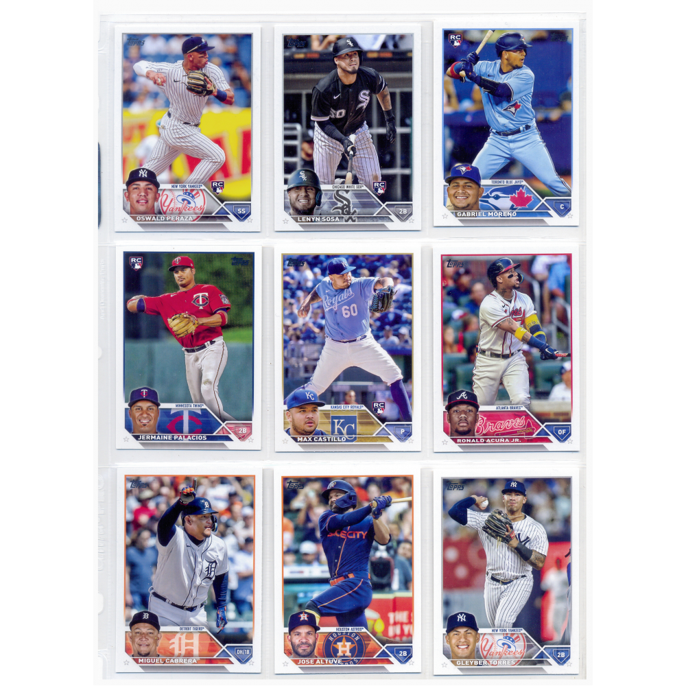 Set 9 Barajitas Topps Jugadores Venezolanos en MLB 2023  - Numisfila