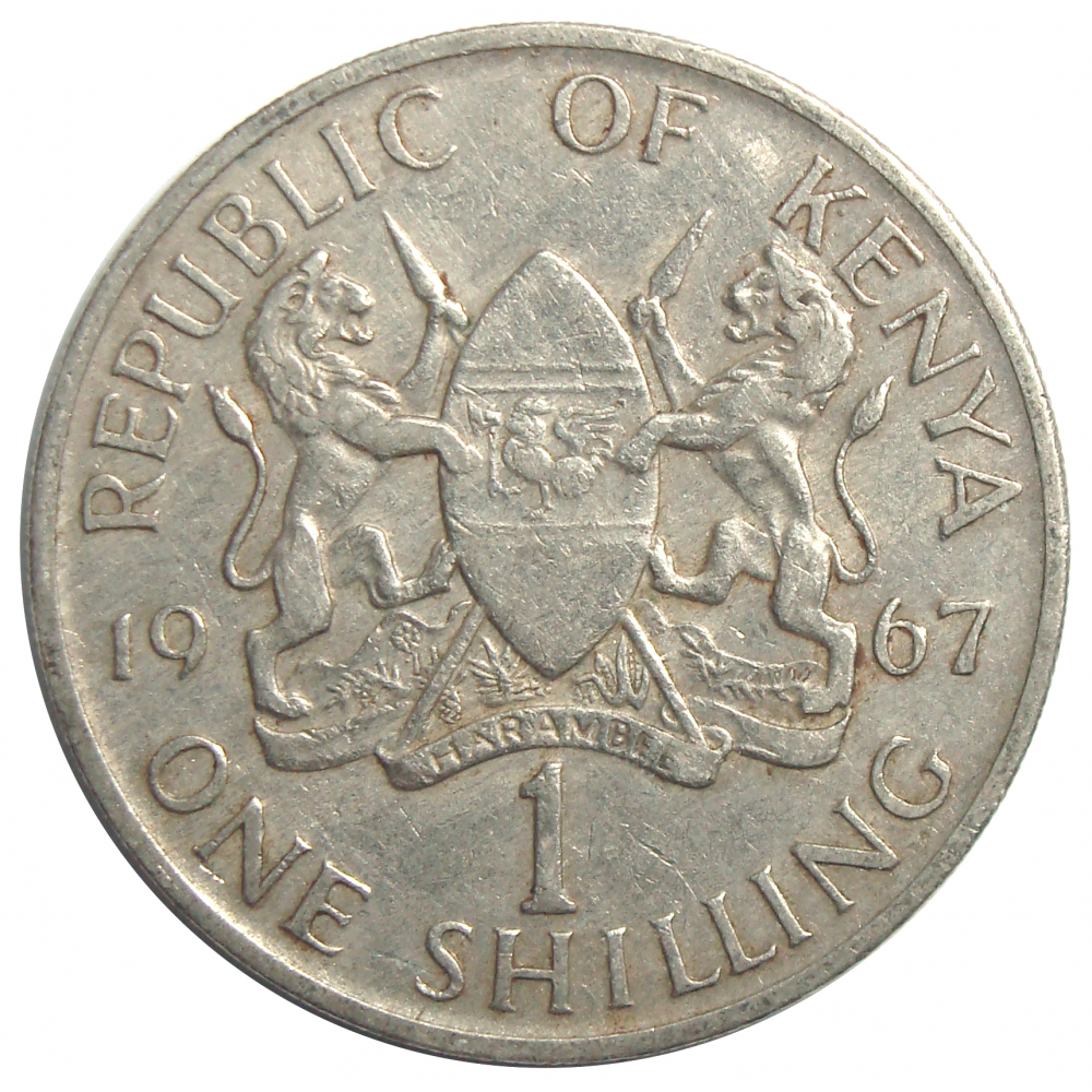 Moneda Kenia 1 Shilling 1966-1968  - Numisfila