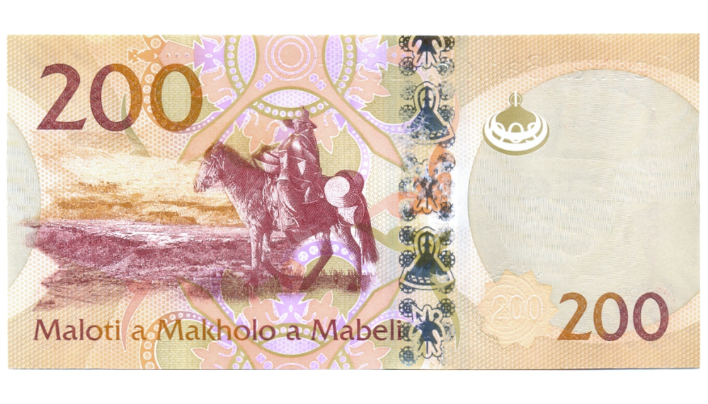 Billete Lesoto 200 Maloti 2015-16   - Numisfila