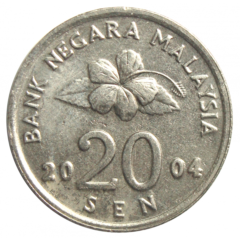 Moneda Malasia 20 Sen 1992 - 2006  - Numisfila