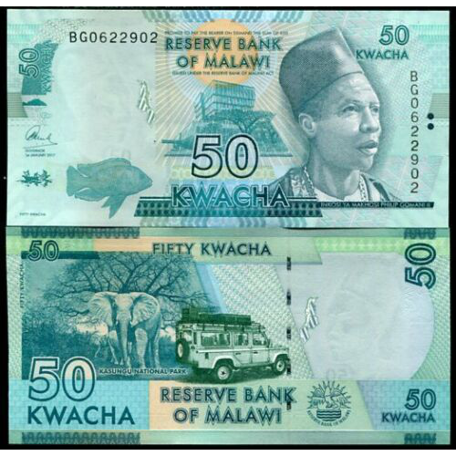 Billete Malawi 50 Kwacha 2017 - Numisfila