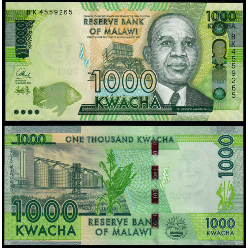Billete Malawi 1.000 Kwacha 2016 - Numisfila