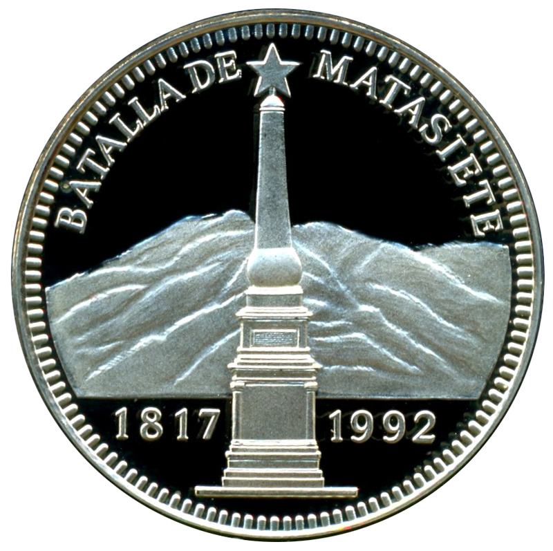 Moneda Batalla Matasiete 500 Bolívares 1992  - Numisfila
