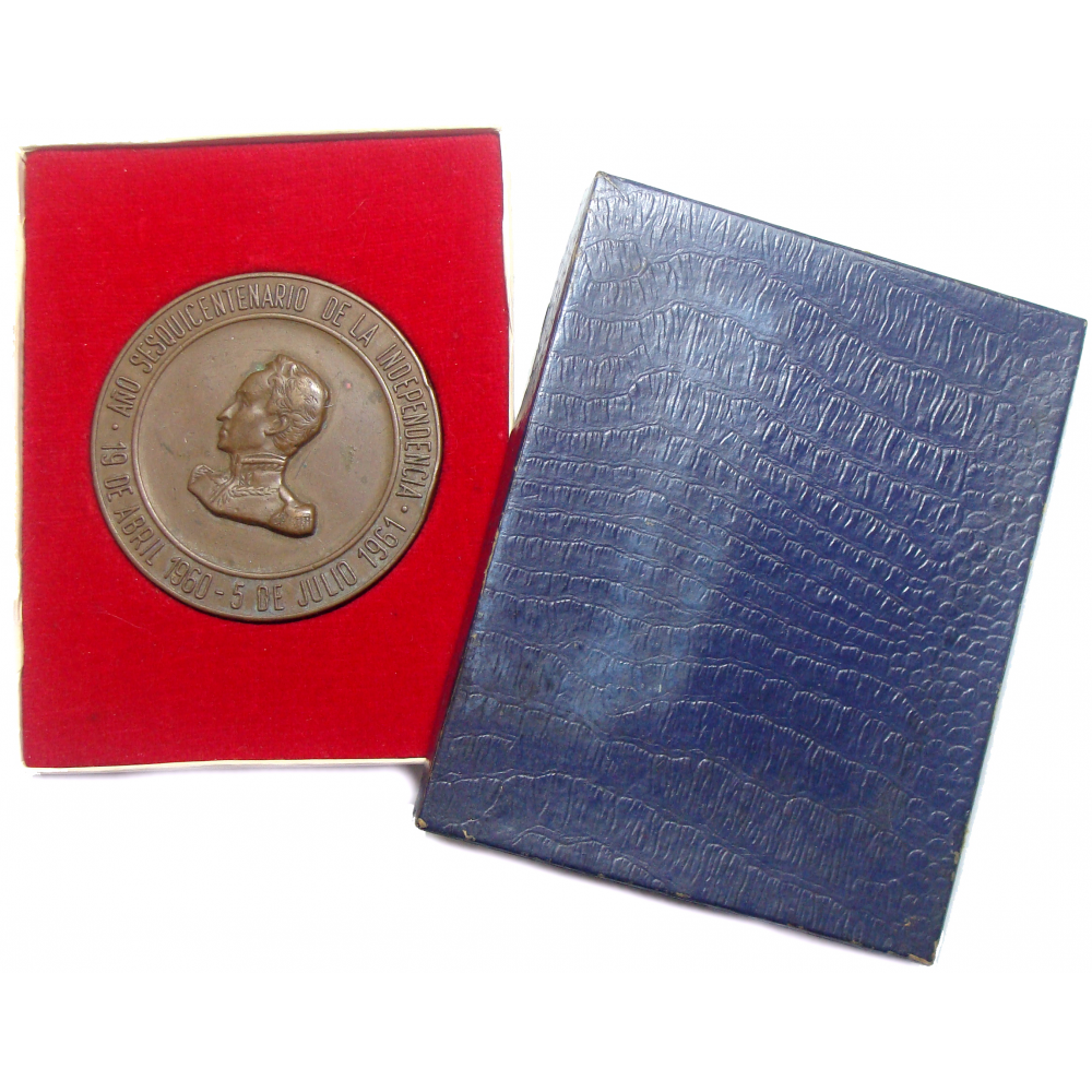 Medalla Sesquicentenario Independencia Venezuela  - Numisfila