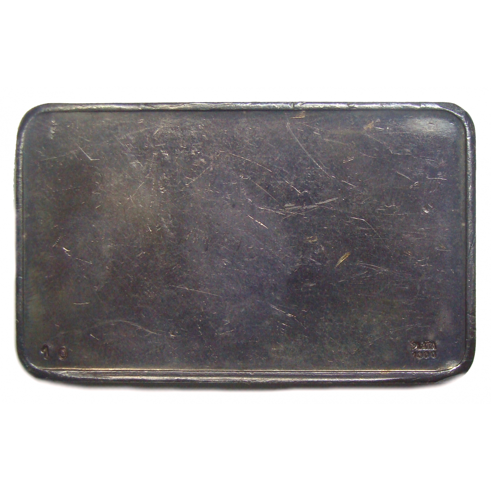 Lingote Plata Pura Bolívar Pensamientos, Italcambio  - Numisfila