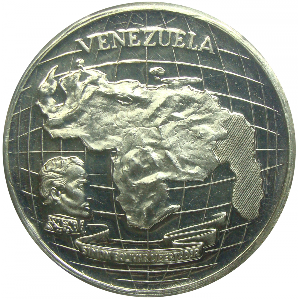 Medalla Plata Venezuela Edo. Soberano 1967 Simón Bolívar  - Numisfila