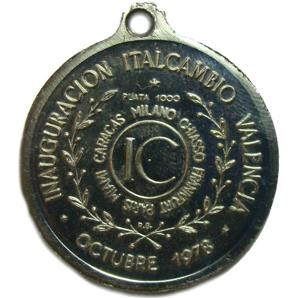 Yare Medalla Caciques Inauguracion Valencia Italcambio  - Numisfila