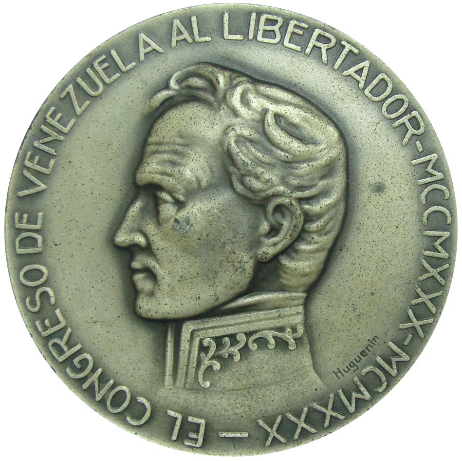  Medalla Congreso 1930 Libertador Simon Bolivar  - Numisfila
