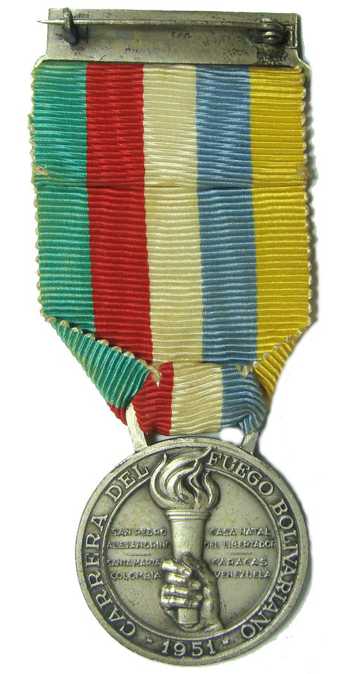  Medalla III Juegos Deportivos Bolivarianos 1951  - Numisfila