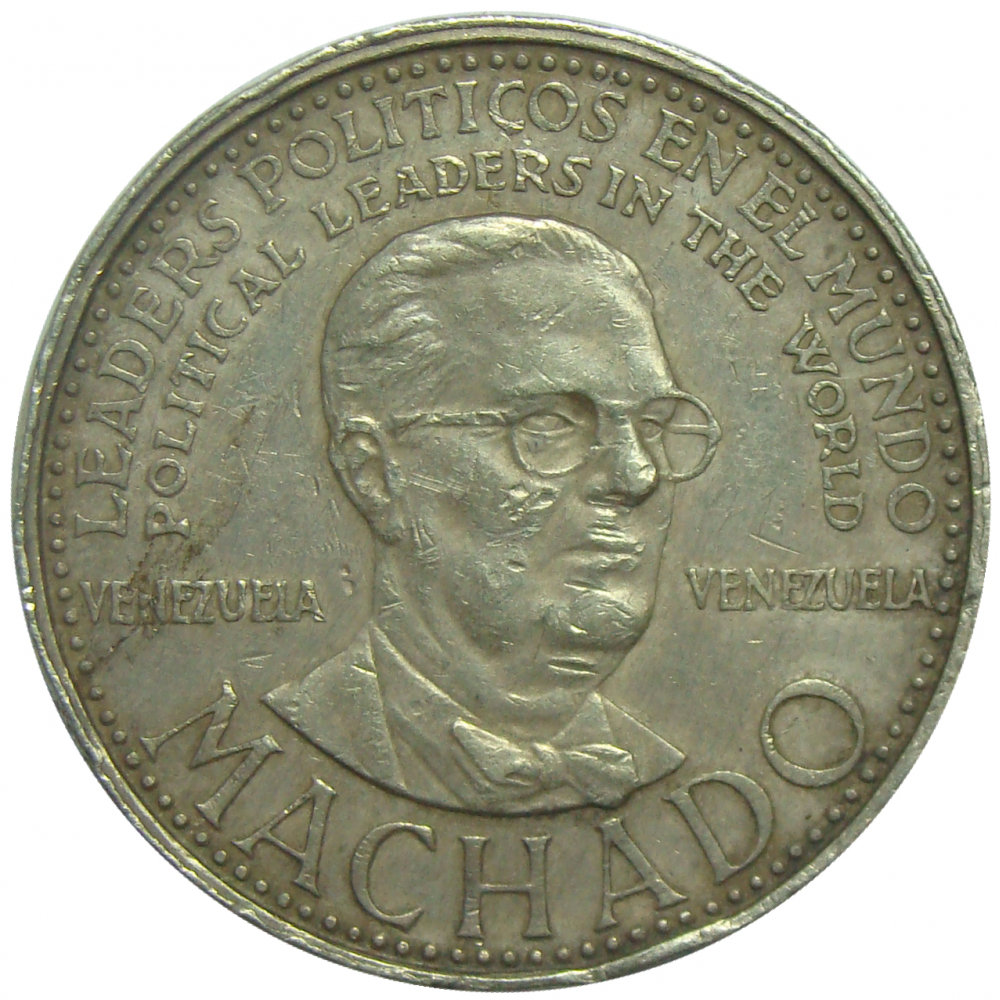 Medalla Plata de Gustavo Machado Italcambio Fundador PCV - Numisfila
