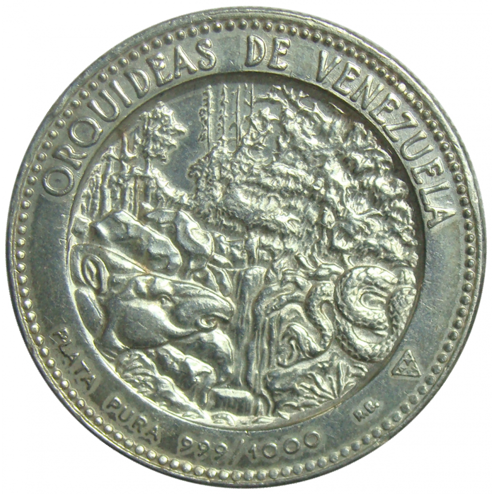 Medalla Orquideas de Venezuela, Orquidea Mariposa  - Numisfila